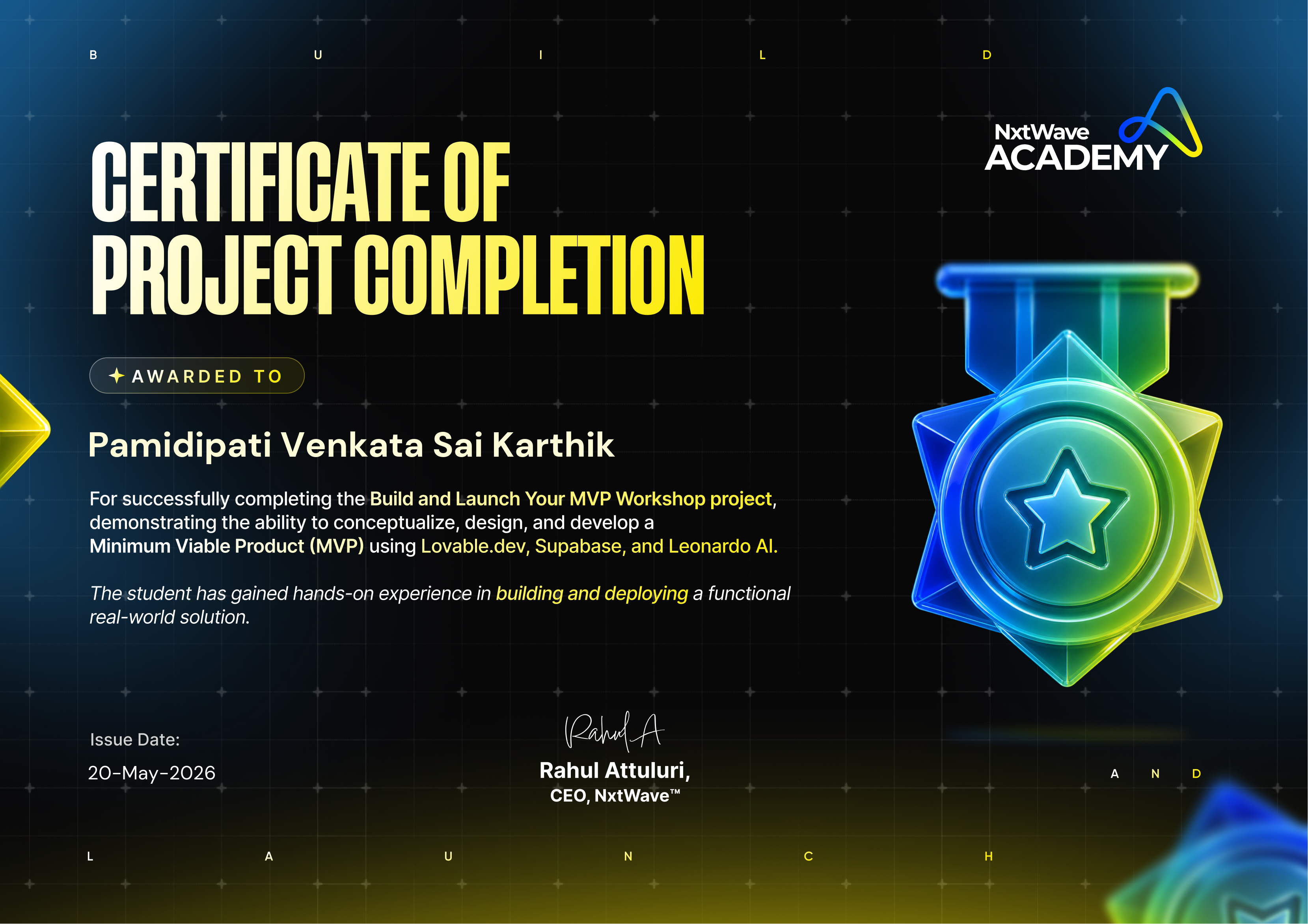 PAMIDIPATI VENKATA SAI KARTHIK - Full Stack Web Developer | MERN Stack ...